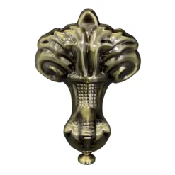 Victorian Plumbing Set Of 4 Antique Brass Ball & Claw Feet For Roll Top Baths