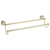 Heritage Bathroom Heritage - Clifton Double Towel Rail - Vintage Gold