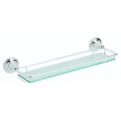 Heritage Bathroom Heritage - Clifton Glass Gallery Shelf - Chrome