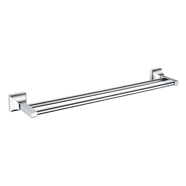Heritage Bathroom Heritage Chancery Double Towel Rail - Chrome 1 Heritage Bathroom Heritage Chancery Double Towel Rail - Chrome