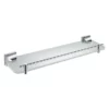 Heritage Bathroom Heritage Chancery Single Glass Shelf - Chrome