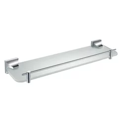 Heritage Bathroom Heritage Chancery Single Glass Shelf - Chrome