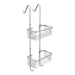 Victorian Plumbing Alberta 2 Tier Hanging Shower Caddy - Chrome