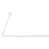 Croydex L-Shaped Telescopic Shower Curtain Rod - White