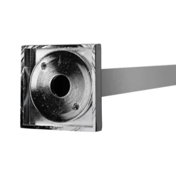 Croydex Contemporary Luxury Chrome Square Shower Curtain Rod