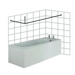 Croydex Premier Large L-Shaped Shower Curtain Rod -smedbo shop ad149641 d1