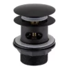Arezzo Slotted Bath Waste With No Overflow Matt Black