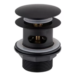 Arezzo Slotted Bath Waste With No Overflow Matt Black