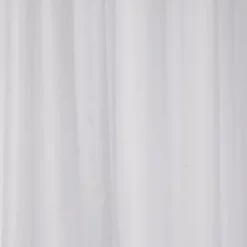 Croydex Plain White Textile Shower Curtain W1800 X H1800mm