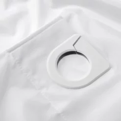 Croydex White Polyester Hook N Hang Shower Curtain W1800 X H1800mm -smedbo shop af289022ai4