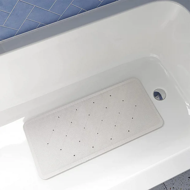 Croydex Anti-Bacterial White Bath Mat 740 X 340mm 1 Croydex Anti-Bacterial White Bath Mat 740 X 340mm