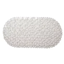 Croydex Pebbles PVC Bath Mat - 700 X 350mm - Clear