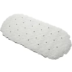 Croydex Bubbles Anti-Bacterial Rubber Bath Mat White -smedbo shop ag320022ai1