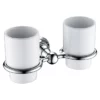 Heritage Bathroom Heritage Holborn Double Tumbler & Holder - Chrome