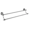 Heritage Bathroom Heritage Holborn Double Towel Rail - Chrome
