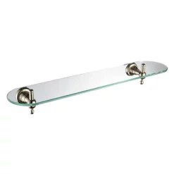 Heritage Bathroom Heritage Holborn Single Glass Shelf - Vintage Gold