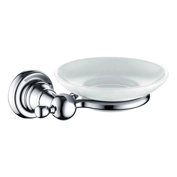 Heritage Bathroom Heritage Holborn Soap Dish & Holder - Chrome 2 Heritage Bathroom Heritage Holborn Soap Dish & Holder - Chrome - Image 2