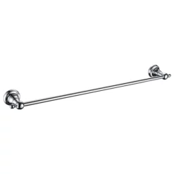 Heritage Bathroom Heritage Holborn Single Towel Rail - Chrome