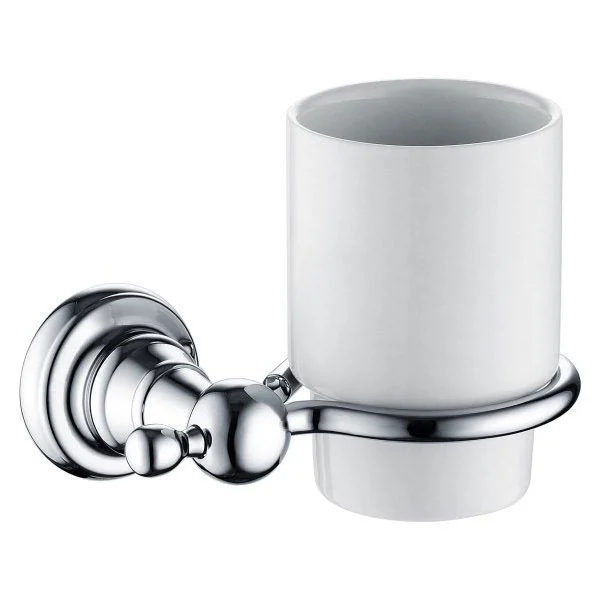Heritage Bathroom Heritage Holborn Tumbler & Holder - Chrome 1 Heritage Bathroom Heritage Holborn Tumbler & Holder - Chrome