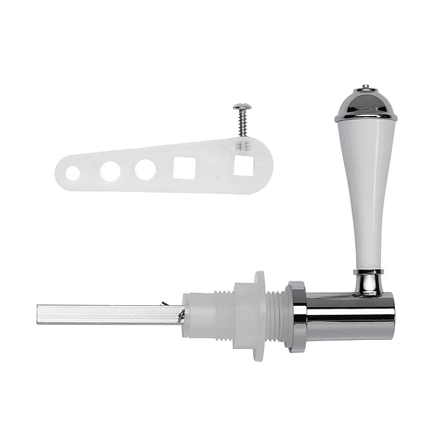 Croydex Classic White/Chrome Cistern Lever 1 Croydex Classic White/Chrome Cistern Lever