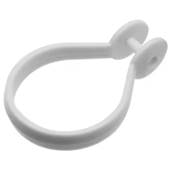 Croydex White Button Shower Curtain Rings -smedbo shop ak142222ai1