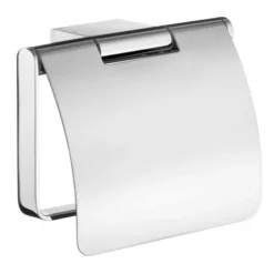 Smedbo Air - Polished Chrome Toilet Roll Holder With Lid