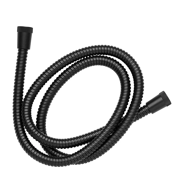 Croydex Nero 1.75m Matt Black Stainless Steel Hose 2 Croydex Nero 1.75m Matt Black Stainless Steel Hose - Image 2