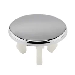 Victorian Plumbing Round Chrome Basin Overflow Cover