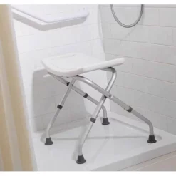 Croydex White Adjustable Bathroom & Shower Seat -smedbo shop ap100122 d1
