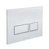 BagnoDesign Aquaeco Polished Chrome Dual Flush Plate With Square Buttons