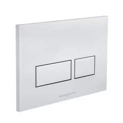 BagnoDesign Aquaeco Polished Chrome Dual Flush Plate With Square Buttons