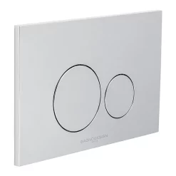 BagnoDesign Aquaeco Chrome Dual Flush Plate With Round Buttons