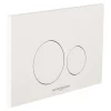 BagnoDesign Aquaeco Gloss White Dual Flush Plate With Round Buttons
