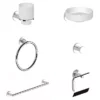 BagnoDesign Aquaeco Windemere Chrome 6-Piece Accessory Set