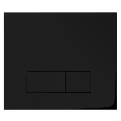 Arezzo Matt Black Dual Flush Concealed WC Cistern With Wall Hung Frame -smedbo shop arzblk100 d1