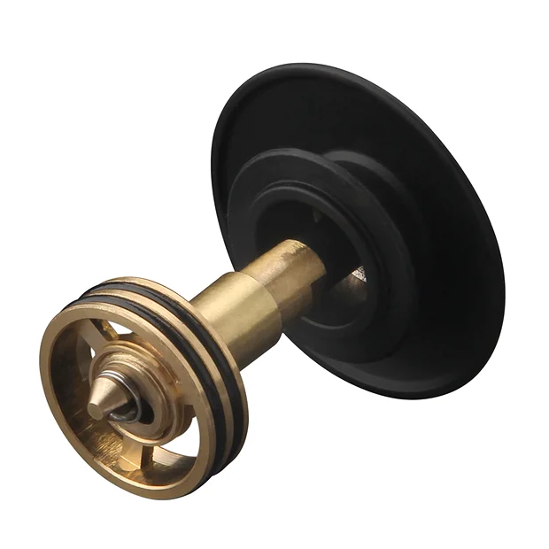 Arezzo Matt Black Slotted Easy Clean Click Clack Basin Waste 1 Arezzo Matt Black Slotted Easy Clean Click Clack Basin Waste