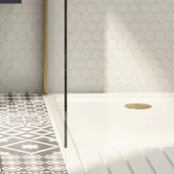 Arezzo Brushed Brass 90mm High Flow Shower Tray Waste -smedbo shop az9bbsw d1