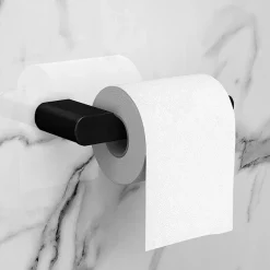 Arezzo Matt Black Toilet Roll Holder -smedbo shop azb165tr d1