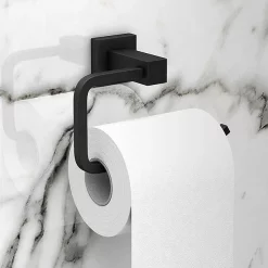 Arezzo Matt Black Square Toilet Roll Holder -smedbo shop azb31 n d1