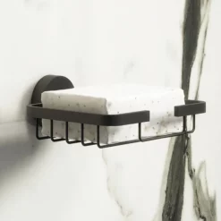 Arezzo Matt Black Soap Basket