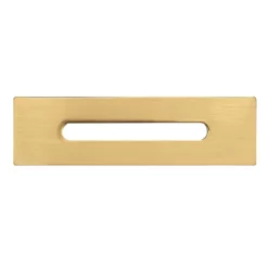 Arezzo Brushed Brass Curved Overflow Insert And Pop-Up Waste Cover -smedbo shop azbbofd1d1 1