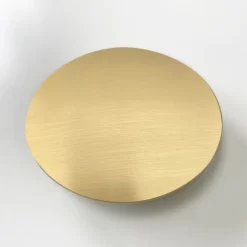 Arezzo Brushed Brass Curved Overflow Insert And Pop-Up Waste Cover