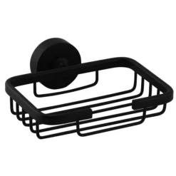 Arezzo Round Matt Black 4-Piece Bathroom Accessory Pack -smedbo shop azbrdacd3