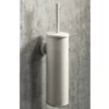 Arezzo Matt White Wall Mounted Toilet Brush + Holder