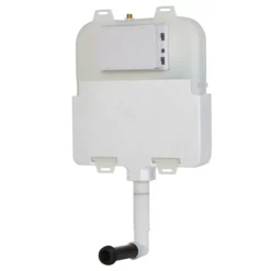 Arezzo Compact Concealed Cistern With White Flush Plate - Round Buttons -smedbo shop azccwhir n d2