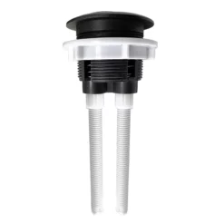 Arezzo Matt Black Cistern Flush Button - 48mm Hole