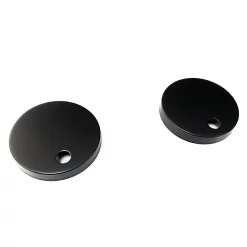 Arezzo Toilet Seat Hinge Cover Caps Matt Black -smedbo shop azhc1mb lrg2
