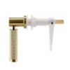Arezzo Industrial Style Brushed Brass Knurled Grip Cistern Lever