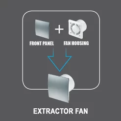 Arezzo 100mm Silent Extractor Fan - Humidistat - White