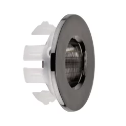 Arezzo Gunmetal Grey Basin Overflow Cover Insert Hole Trim